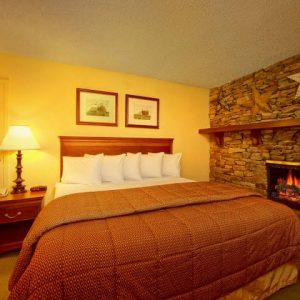 King Bed with Fireplace and Children's Suite